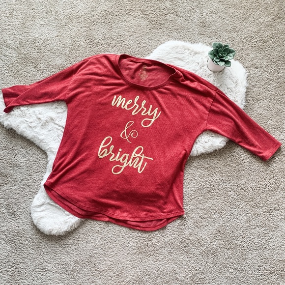 State of Mine Red Merry & Bright Sweater- Large - Picture 1 of 8